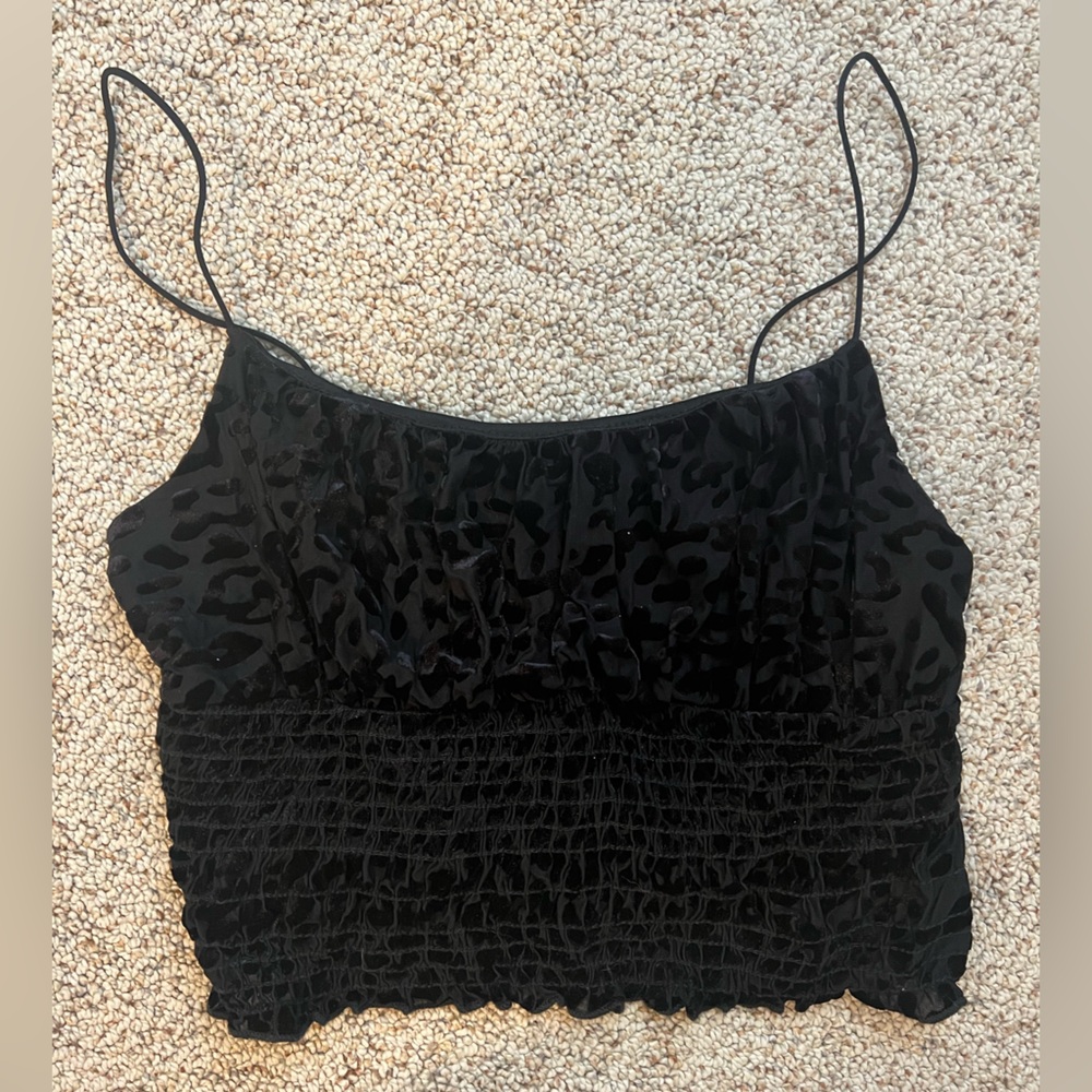 Urban outfitters black crop top